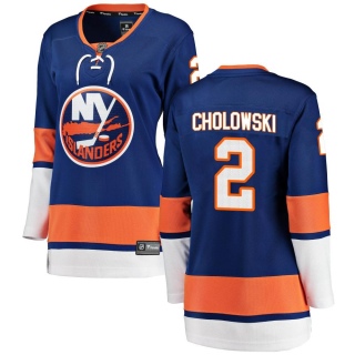 Women's Dennis Cholowski New York Islanders Fanatics Branded Home Jersey - Breakaway Blue