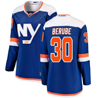 Women's Jean-Francois Berube New York Islanders Fanatics Branded Alternate Jersey - Breakaway Blue