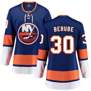 Women's Jean-Francois Berube New York Islanders Fanatics Branded Home Jersey - Breakaway Blue