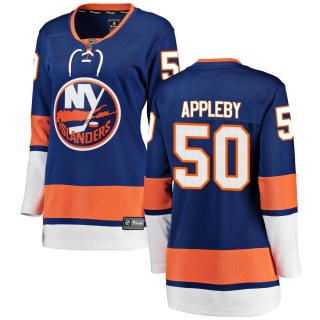 Women's Kenneth Appleby New York Islanders Fanatics Branded Home Jersey - Breakaway Blue
