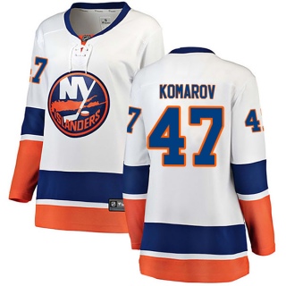 Women's Leo Komarov New York Islanders Fanatics Branded Away Jersey - Breakaway White