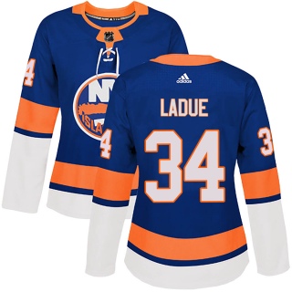 Women's Paul LaDue New York Islanders Adidas Home Jersey - Authentic Royal
