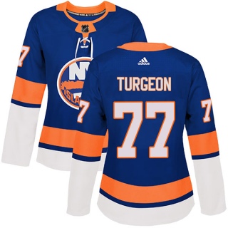 Women's Pierre Turgeon New York Islanders Adidas Home Jersey - Authentic Royal