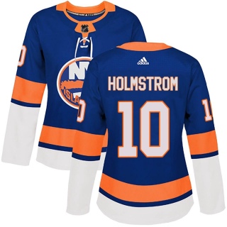 Women's Simon Holmstrom New York Islanders Adidas Home Jersey - Authentic Royal