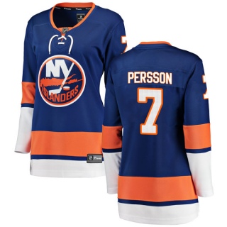 Women's Stefan Persson New York Islanders Fanatics Branded Home Jersey - Breakaway Blue