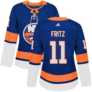 Women's Tanner Fritz New York Islanders Adidas Home Jersey - Authentic Royal