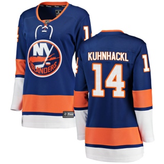 Women's Tom Kuhnhackl New York Islanders Fanatics Branded Home Jersey - Breakaway Blue