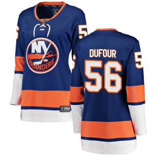 Women's William Dufour New York Islanders Fanatics Branded Home Jersey - Breakaway Blue