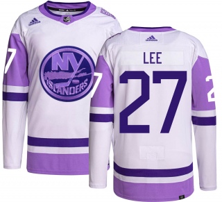 Youth Anders Lee New York Islanders Adidas Hockey Fights Cancer Jersey - Authentic