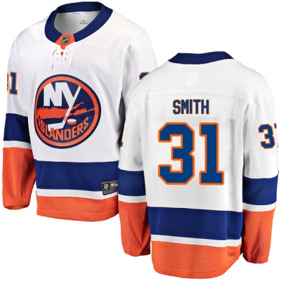 Youth Billy Smith New York Islanders Fanatics Branded Away Jersey - Breakaway White