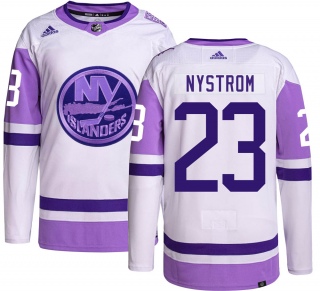 Youth Bob Nystrom New York Islanders Adidas Hockey Fights Cancer Jersey - Authentic