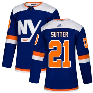 Youth Brent Sutter New York Islanders Adidas Alternate Jersey - Authentic Blue
