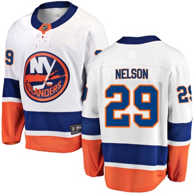 Youth Brock Nelson New York Islanders Fanatics Branded Away Jersey - Breakaway White