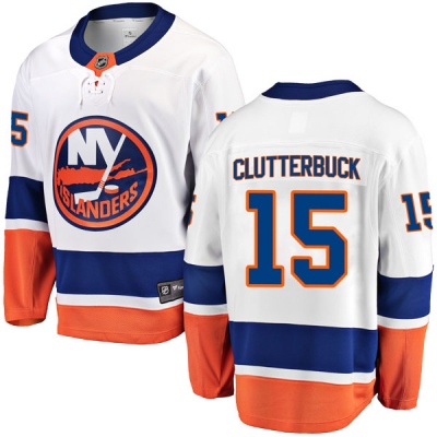 Youth Cal Clutterbuck New York Islanders Fanatics Branded Away Jersey - Breakaway White