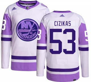 Youth Casey Cizikas New York Islanders Adidas Hockey Fights Cancer Jersey - Authentic