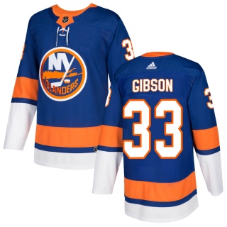 Youth Christopher Gibson New York Islanders Adidas ized Home Jersey - Authentic Royal