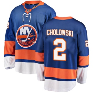 Youth Dennis Cholowski New York Islanders Fanatics Branded Home Jersey - Breakaway Blue