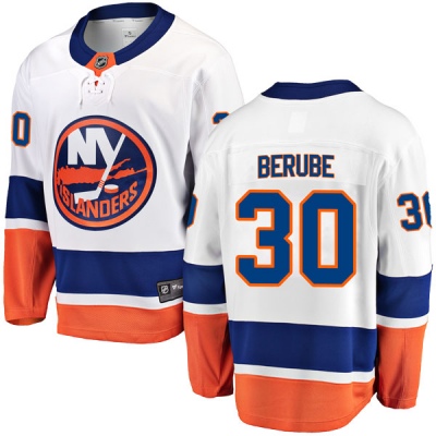 Youth Jean-Francois Berube New York Islanders Fanatics Branded Away Jersey - Breakaway White