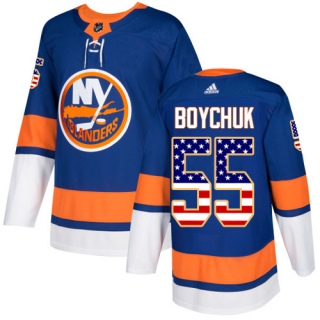Youth Johnny Boychuk New York Islanders Adidas USA Flag Fashion Jersey - Authentic Royal Blue