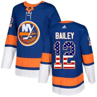 Youth Josh Bailey New York Islanders Adidas USA Flag Fashion Jersey - Authentic Royal Blue