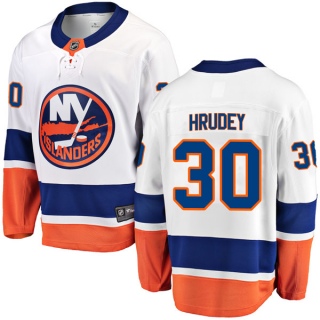 Youth Kelly Hrudey New York Islanders Fanatics Branded Away Jersey - Breakaway White