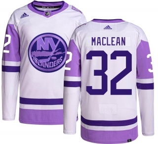 Youth Kyle Maclean New York Islanders Adidas Kyle MacLean Hockey Fights Cancer Jersey - Authentic