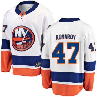 Youth Leo Komarov New York Islanders Fanatics Branded Away Jersey - Breakaway White