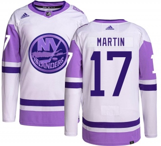 Youth Matt Martin New York Islanders Adidas Hockey Fights Cancer Jersey - Authentic