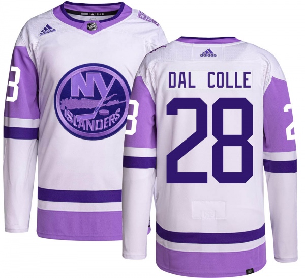 Youth Michael Dal Colle New York Islanders Adidas Hockey Fights Cancer Jersey - Authentic