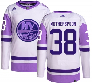 Youth Parker Wotherspoon New York Islanders Adidas Hockey Fights Cancer Jersey - Authentic
