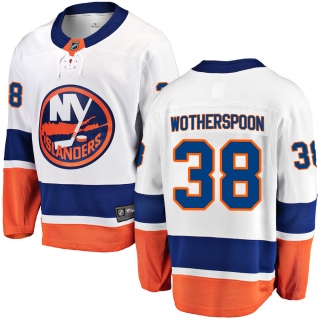 Youth Parker Wotherspoon New York Islanders Fanatics Branded Away Jersey - Breakaway White