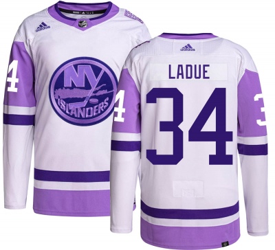 Youth Paul LaDue New York Islanders Adidas Hockey Fights Cancer Jersey - Authentic