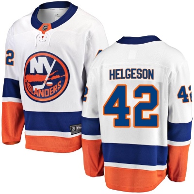 Youth Seth Helgeson New York Islanders Fanatics Branded Away Jersey - Breakaway White