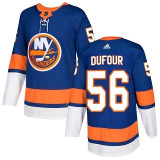 Youth William Dufour New York Islanders Adidas Home Jersey - Authentic Royal