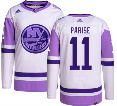 Youth Zach Parise New York Islanders Adidas Hockey Fights Cancer Jersey - Authentic